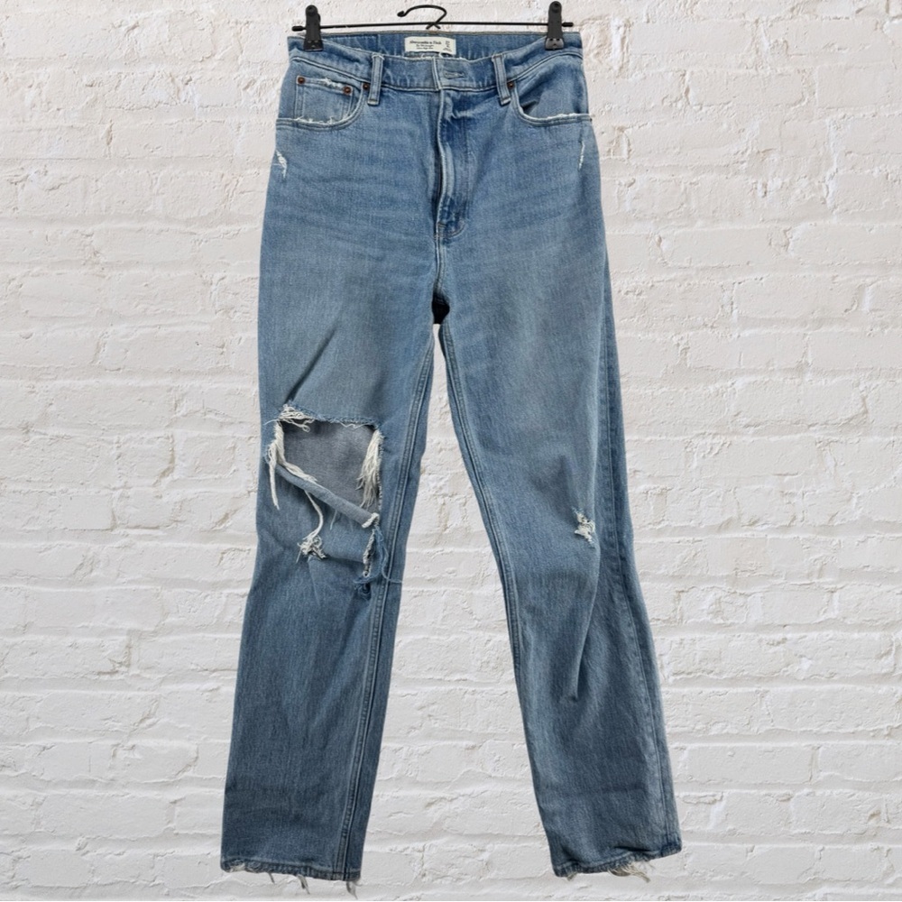 Abercrombie & Fitch the 90s straight ultra high-rise